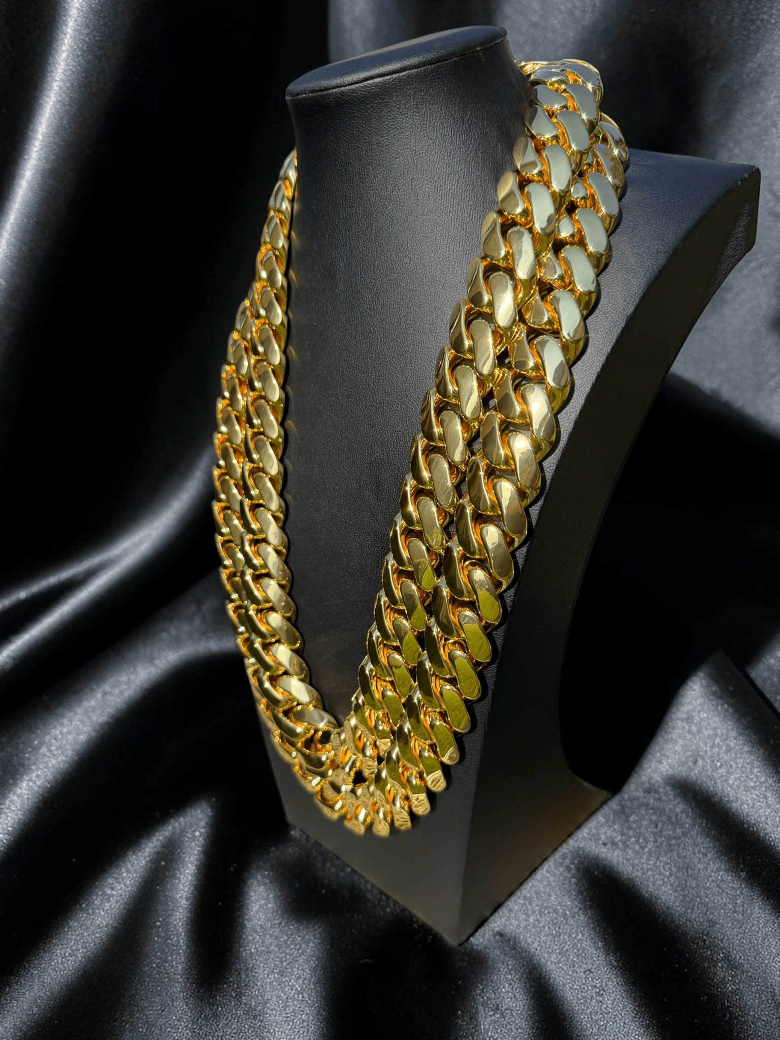 2 - 20mm Miami Cuban Link Gold Plated Chains Set - Virtue Jewel16inch16inch
