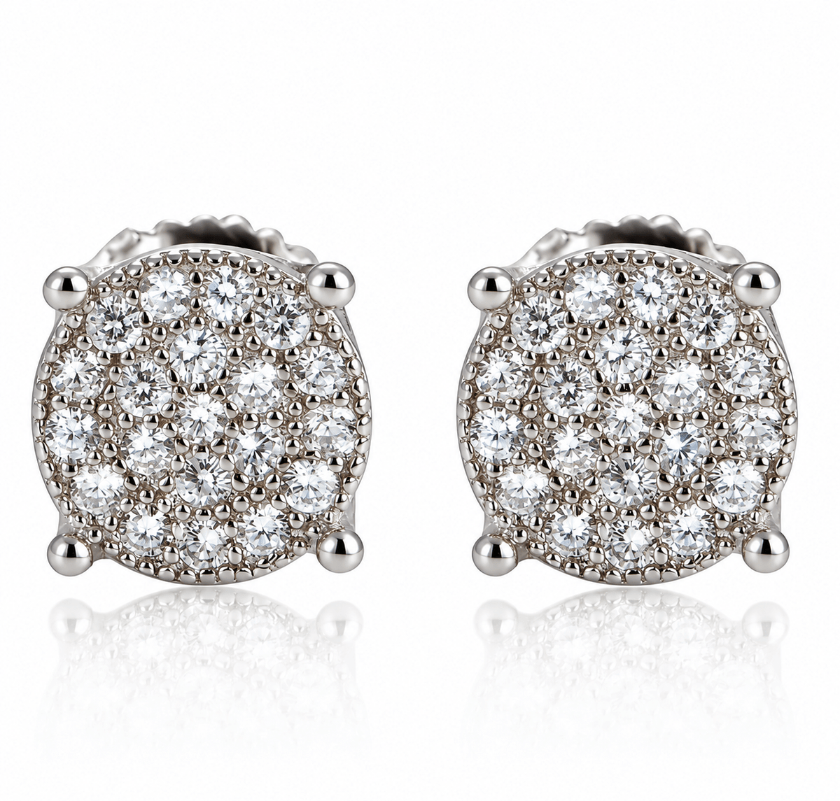 7mm S925 Sterling Silver CZ Diamond Stud Earrings - Virtue Jewel7mmEarrings