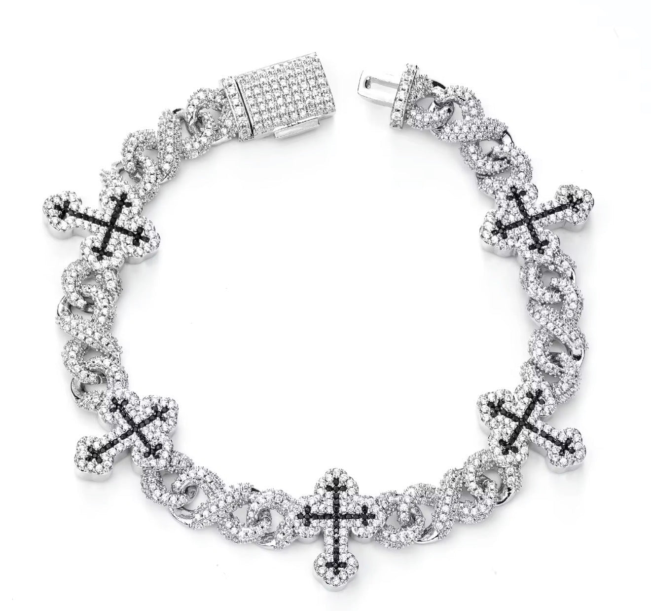 Cross Infinity Link Bracelet - Virtue JewelGold7"Bracelets