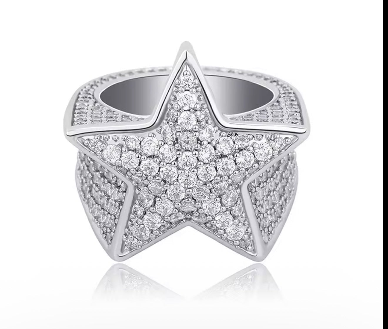 Iced Out Star Ring - Virtue JewelGold7Rings