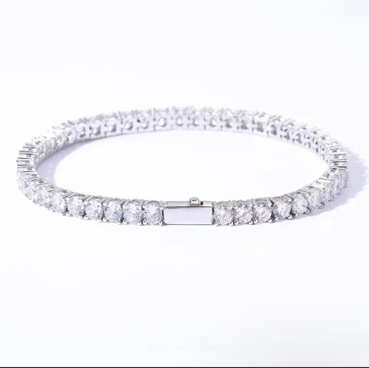 Iced Tennis Bracelet – 18K Gold & White Gold Plated - Virtue Jewel3mmGold6inBracelets