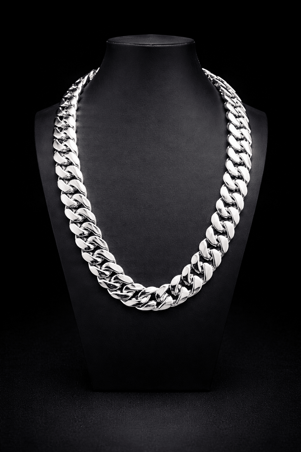 Miami Cuban Link White Gold Plated Chain & Bracelet Set - Virtue Jewel20mm18inch7inch
