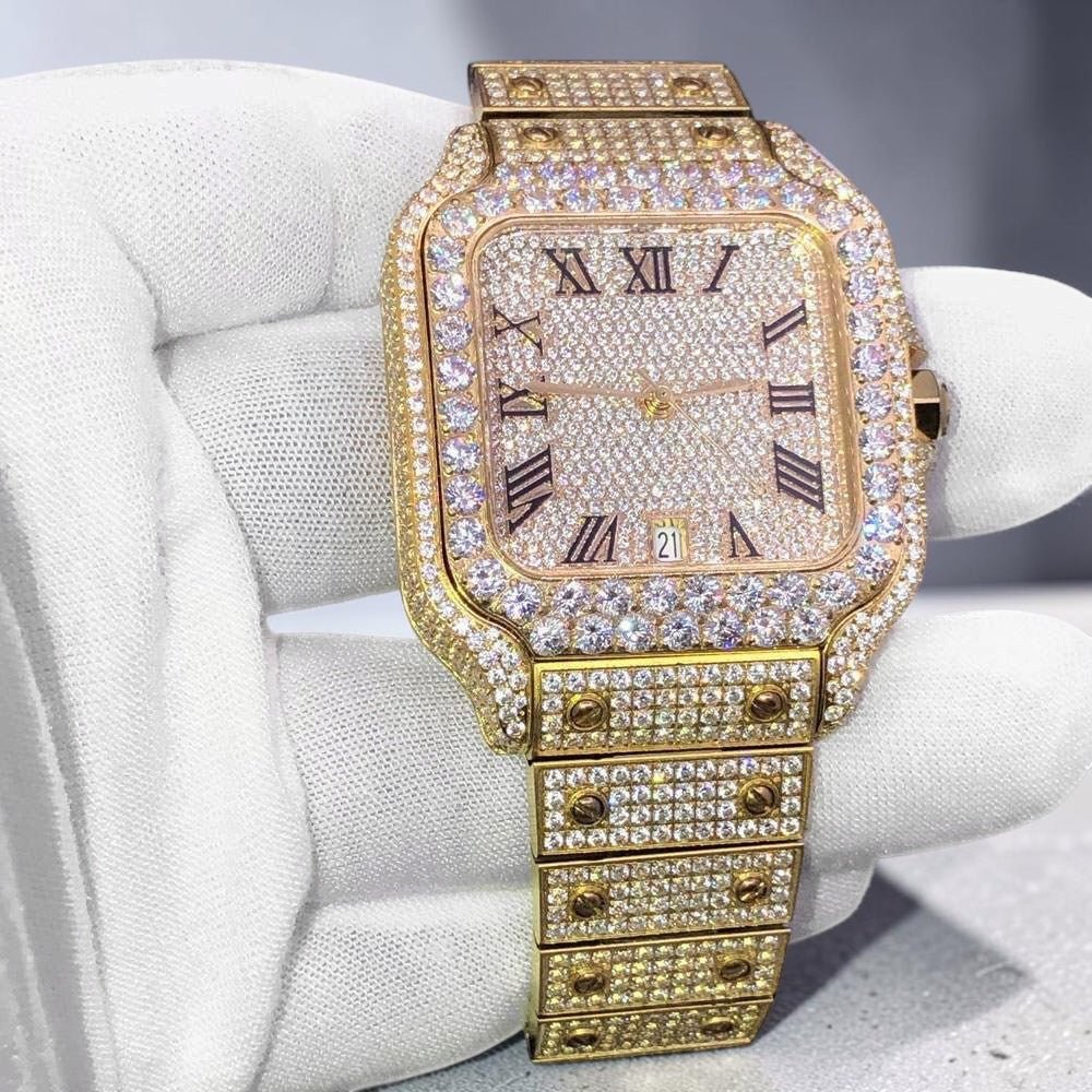 Square Luxury Moissanite Watch - Virtue JewelGold