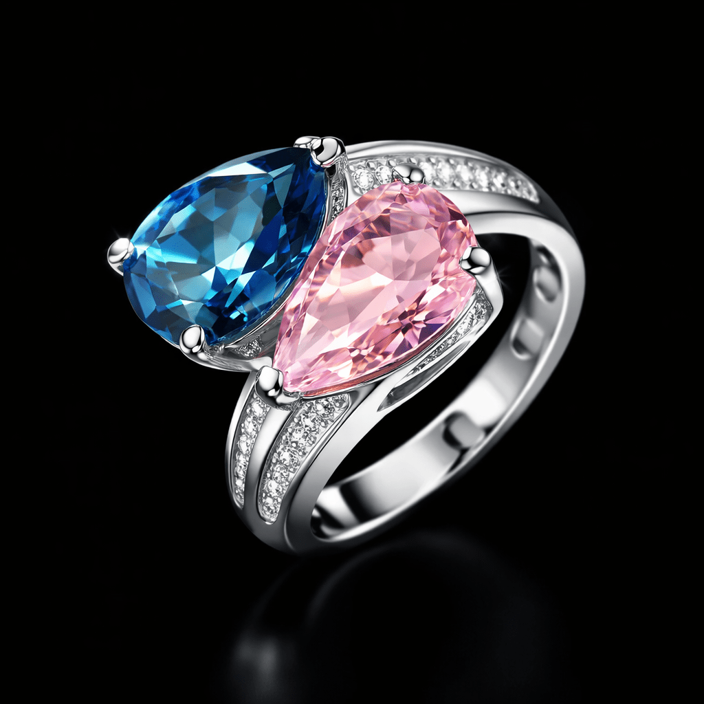 Water Drop Ring Marquise & Pink - Virtue Jewel4.5