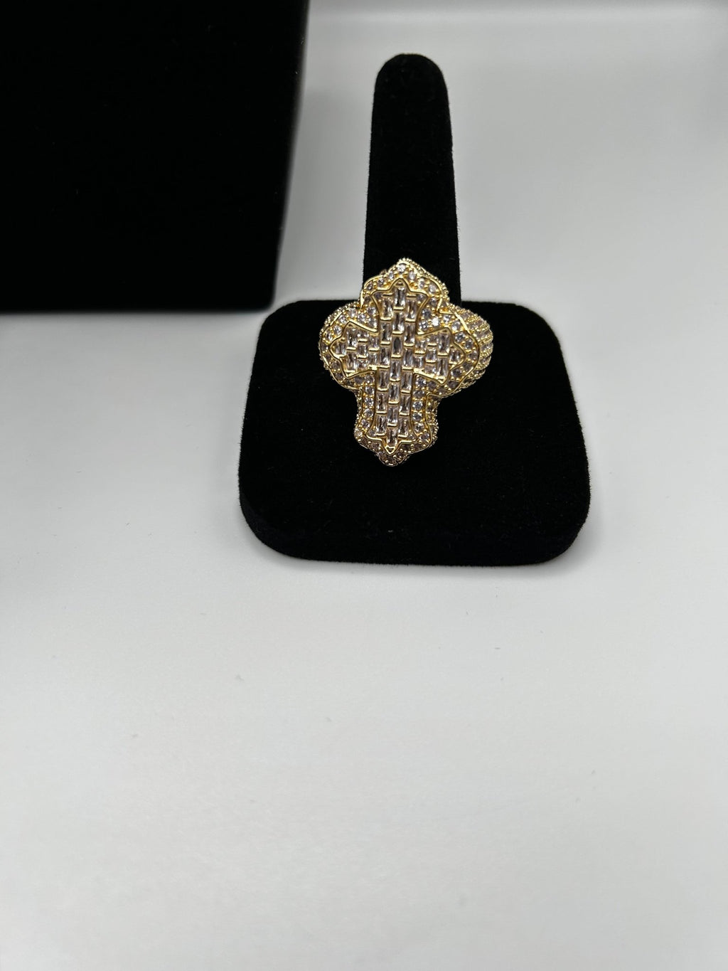 20mm Miami Cuban Link Yellow Gold Plated Jesus Pendant Chain Bracelet & Ring | Royalty Set 👑 - Virtue Jewel20mm - 24inchYellow Gold Face7inch