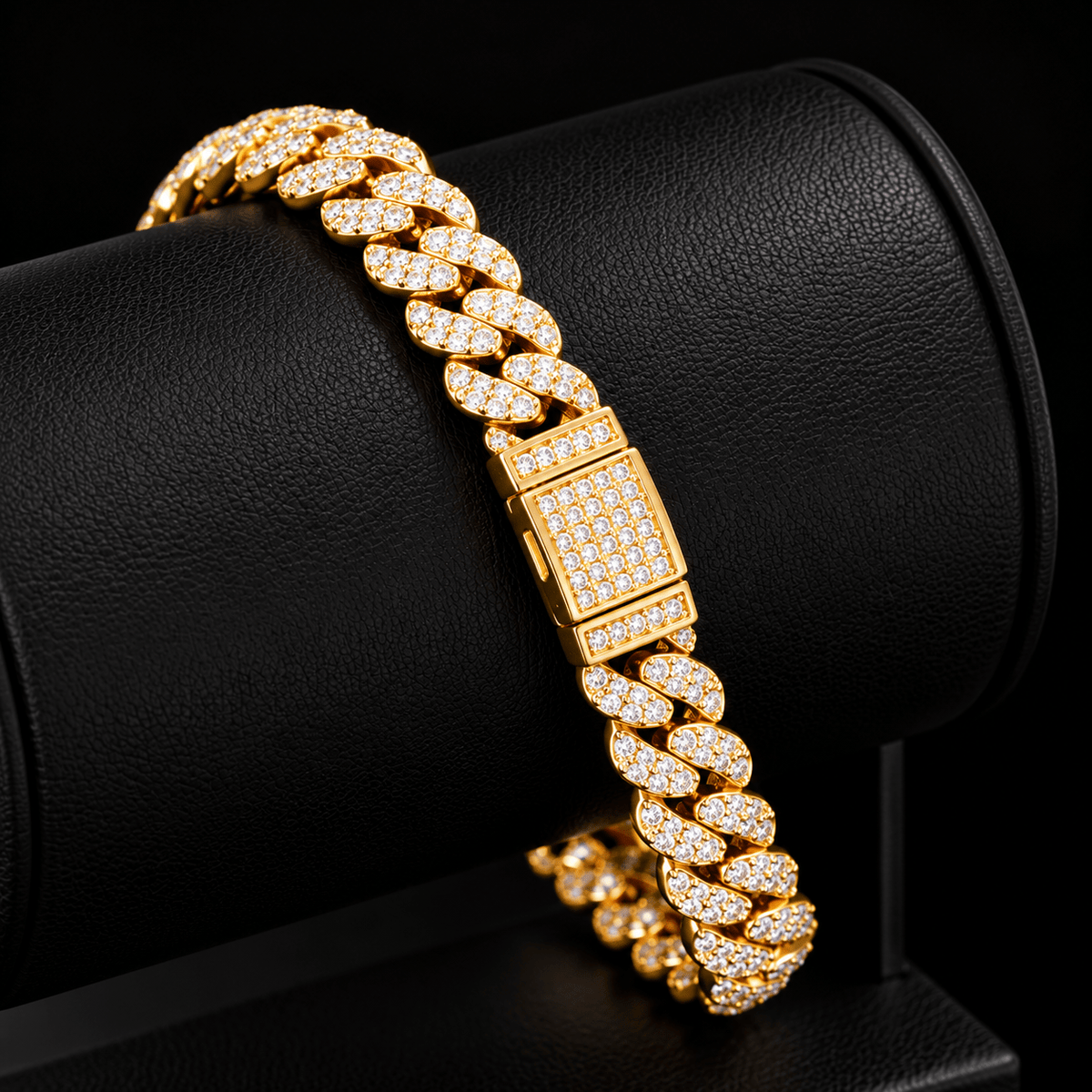 6mm Iced Out Cuban Link Bracelet – AAAAA CZ, Gold White Gold & Rose Gold - Virtue JewelWhite Gold