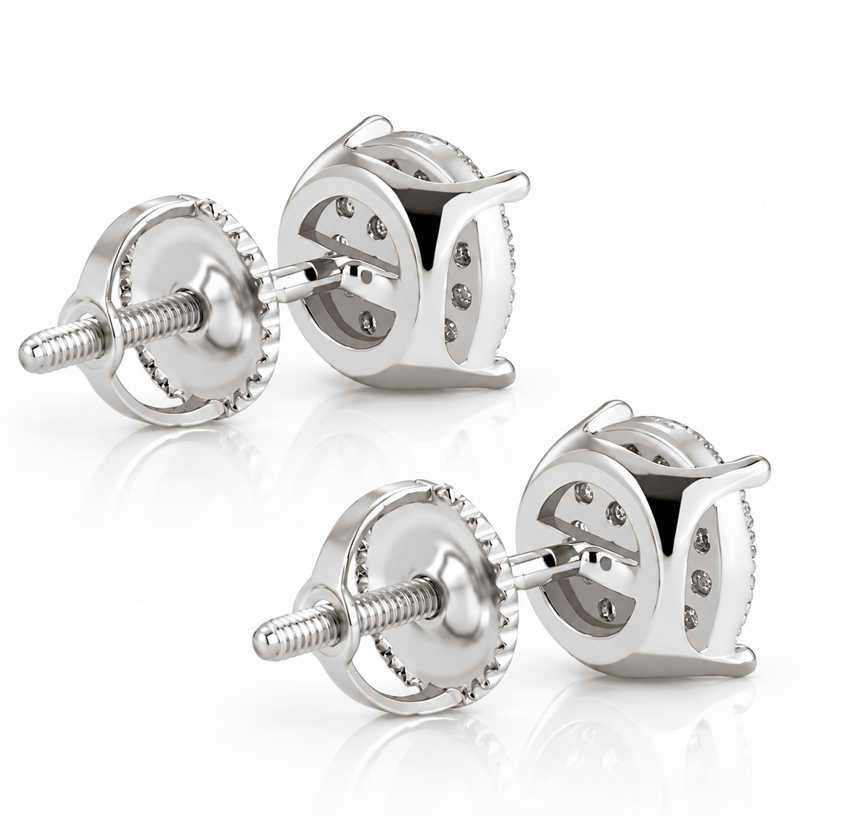 7mm S925 Sterling Silver CZ Diamond Stud Earrings - Virtue Jewel7mmEarrings