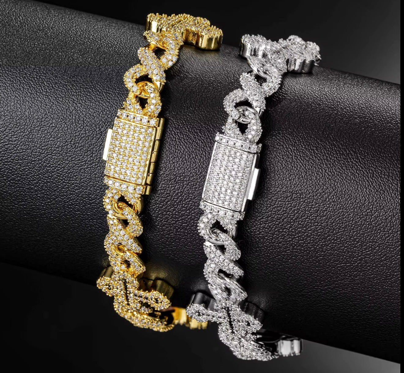 Cross Infinity Link Bracelet - Virtue JewelGold7"Bracelets