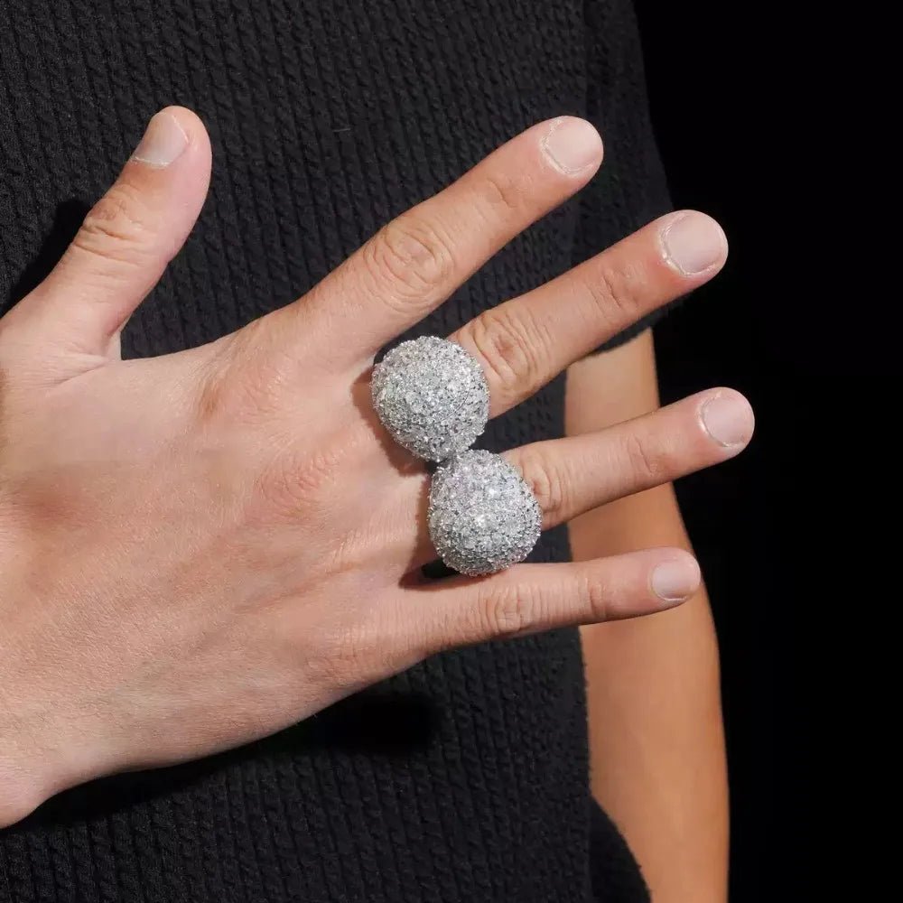 Hiphop Rock Iced Bling D Color Marquise Moissanite Party Ring for Men 925 Sterling Silver Diamond Luxury Rings Pass Tester Gra - Virtue Jewel10Ring