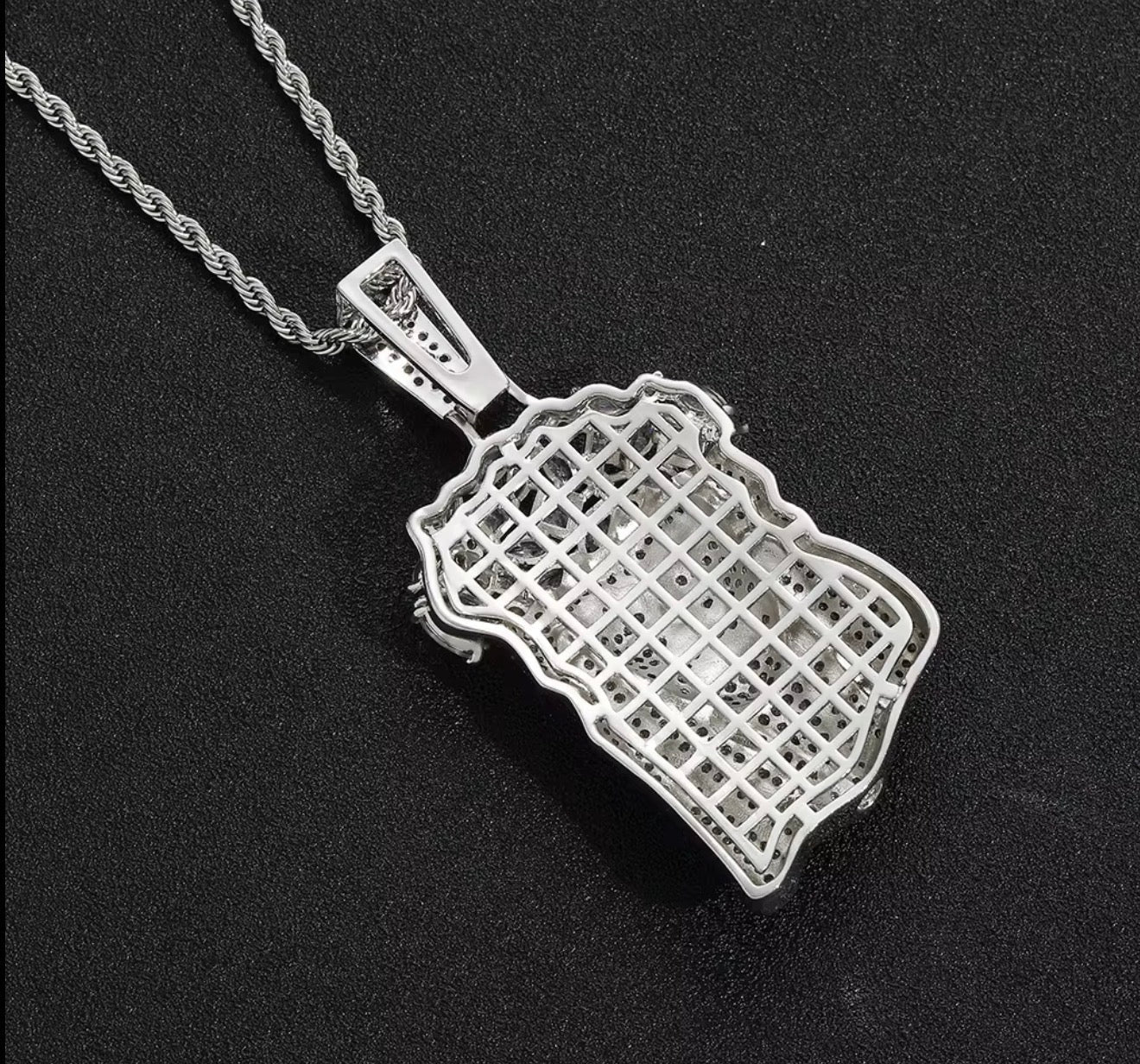 Iced Out Jesus Piece Pendant (Rope Chain Included) - Virtue JewelGold20"Pendants