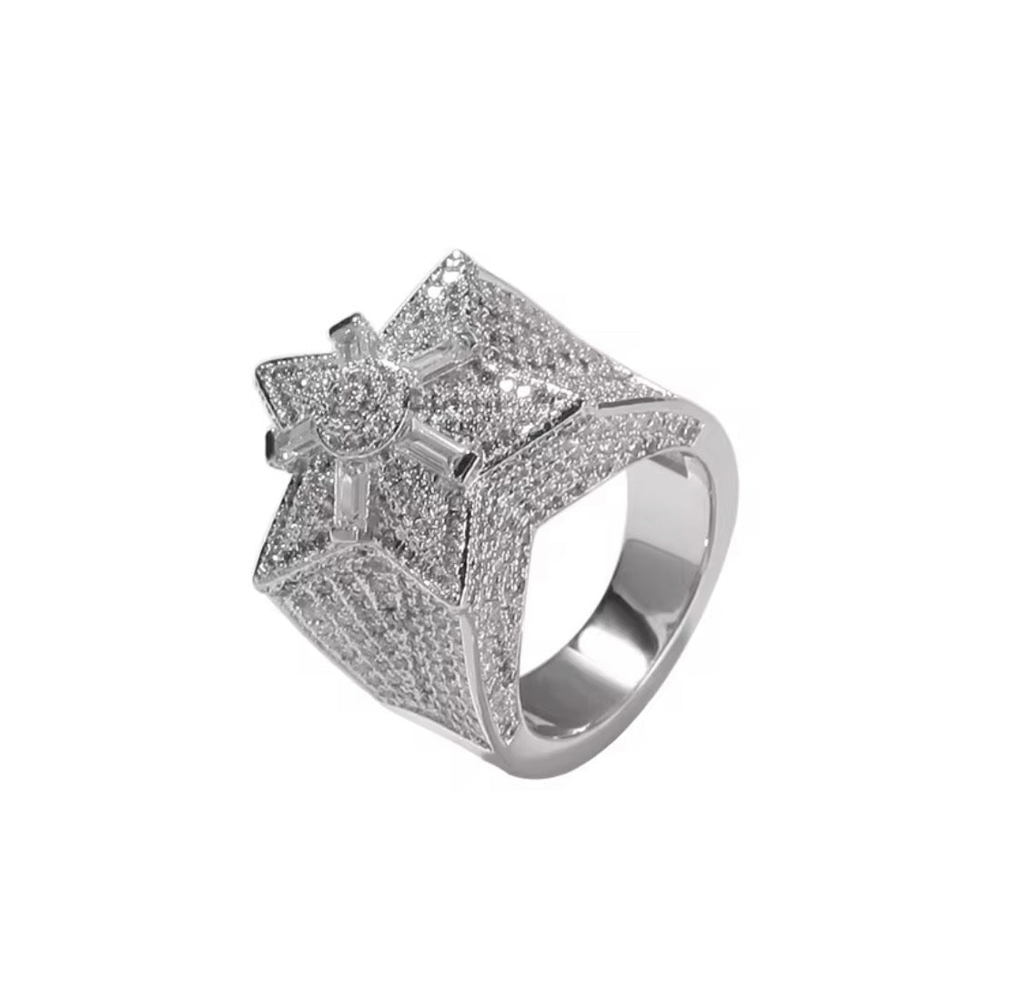Iced Out Star Ring - Virtue JewelGold8Rings