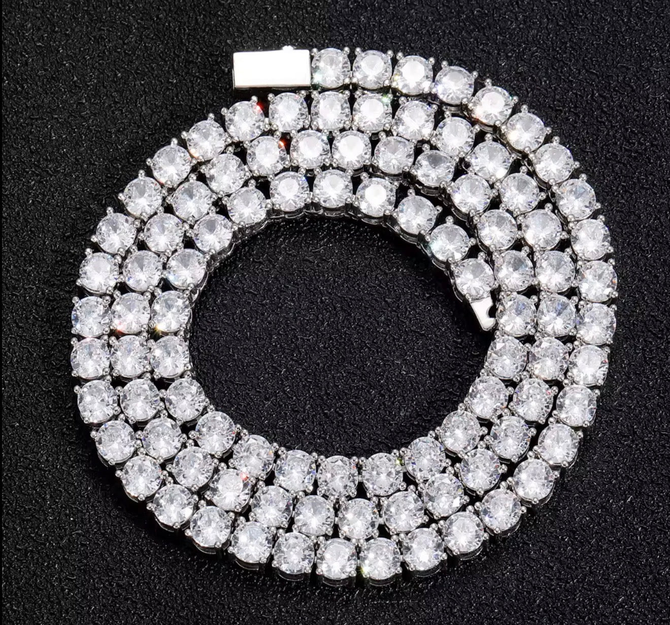 Iced Out Tennis Chain Necklace - Virtue JewelGold3mm16 inchesNecklaces