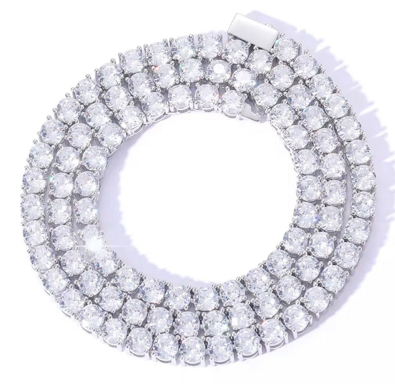 Iced Out Tennis Chain Necklace - Virtue JewelGold3mm16 inchesNecklaces