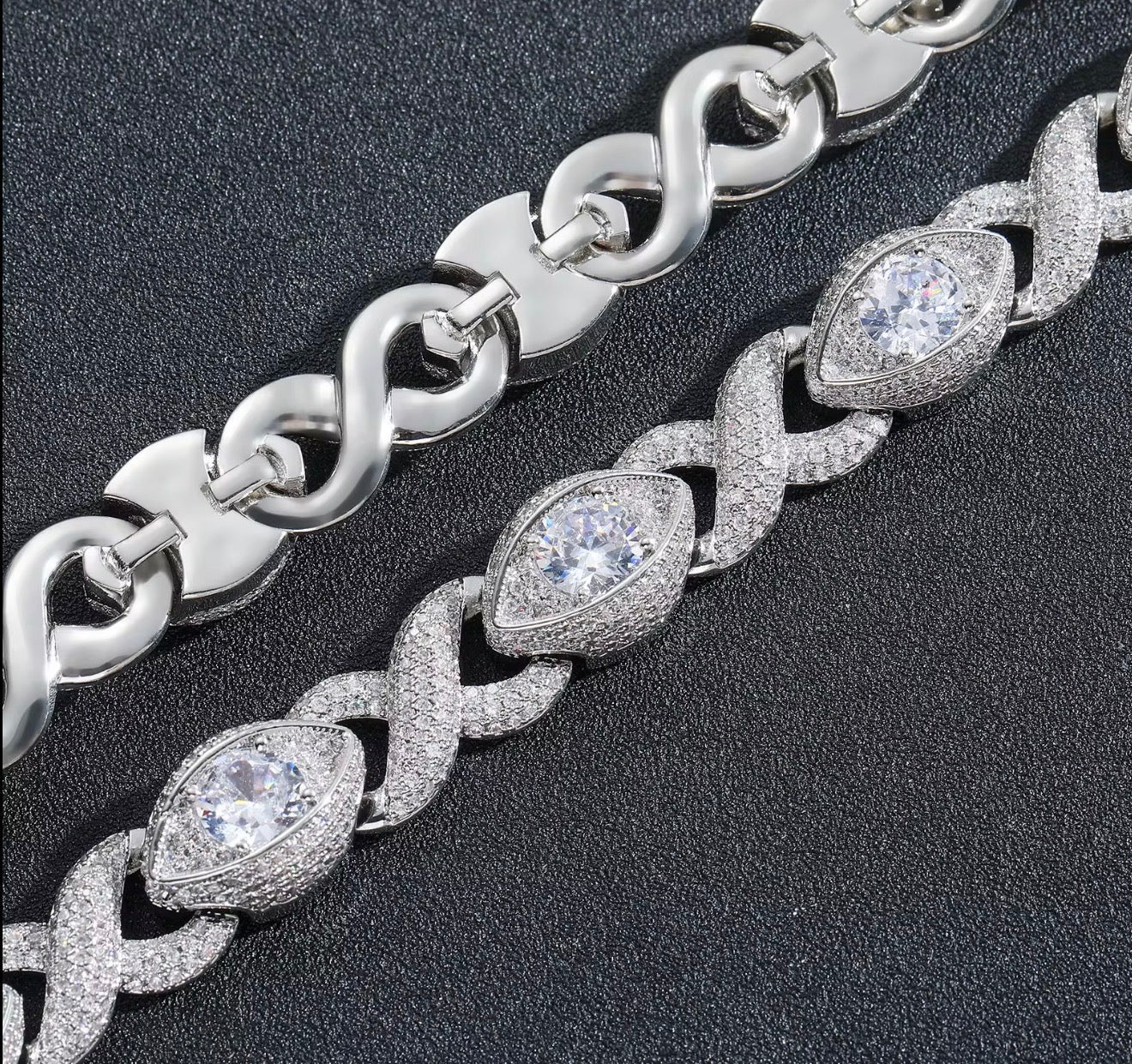 Infinite Eyes Iced Out Cuban Bracelet (15mm) - Virtue JewelGold7 inchesBracelets