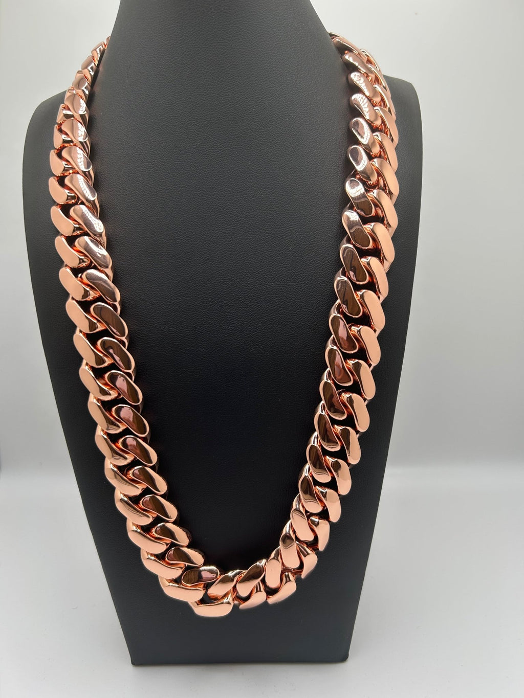 Miami Cuban Link Rose Gold Plated Chain - Virtue Jewel18 inches10mmDiamond