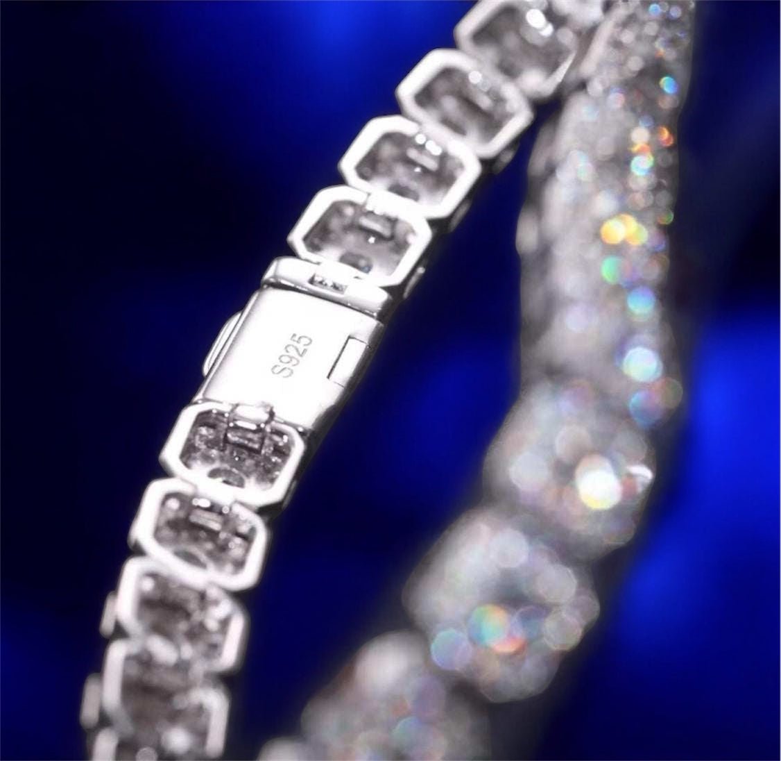 Moissanite White Gold Square Bracelet - Jewels6 in