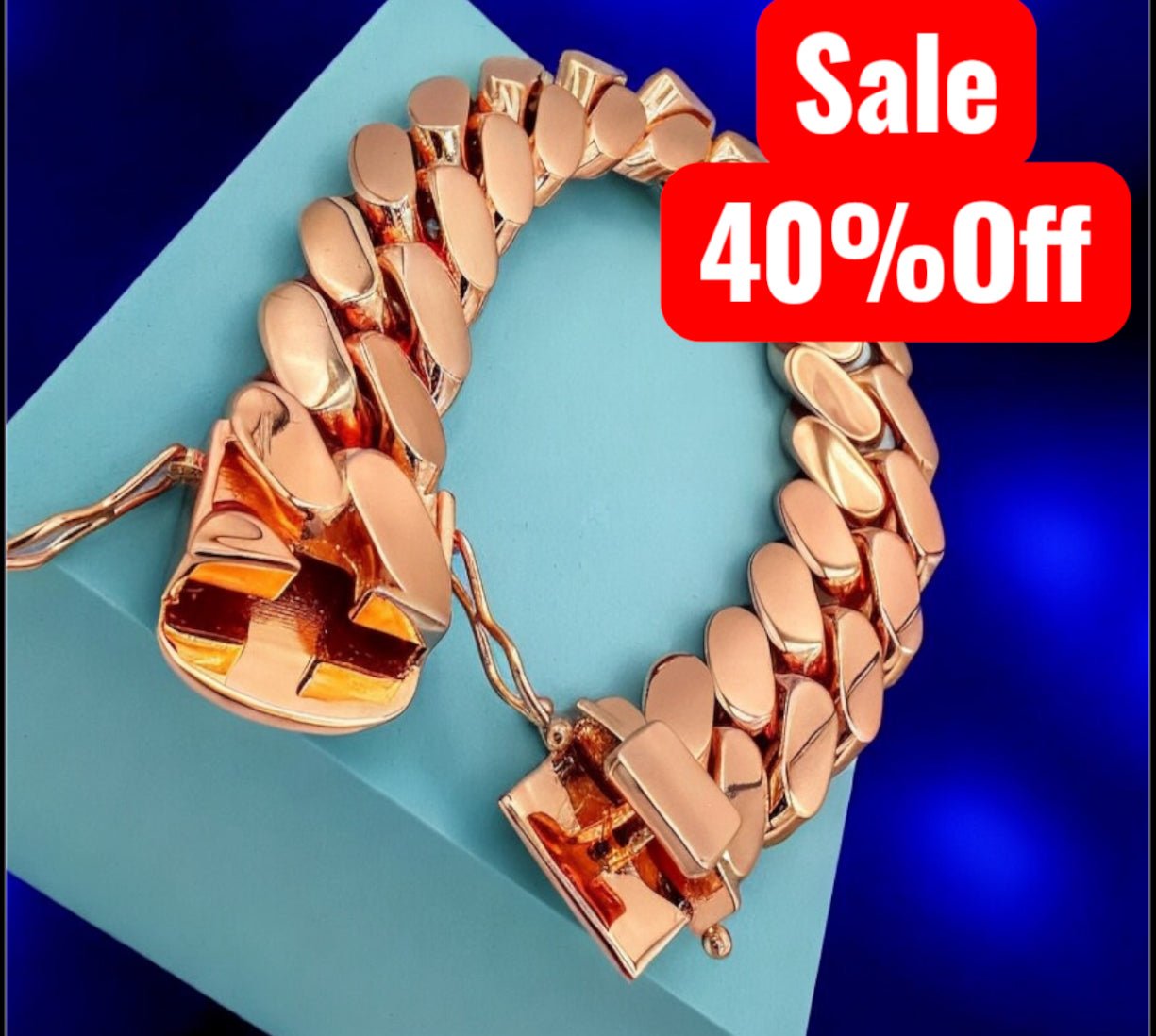 (ON SALE) Miami Cuban Link Rose Gold Plated Bracelet | 20mm - 8inch - Virtue Jewel8inch20mmRegular