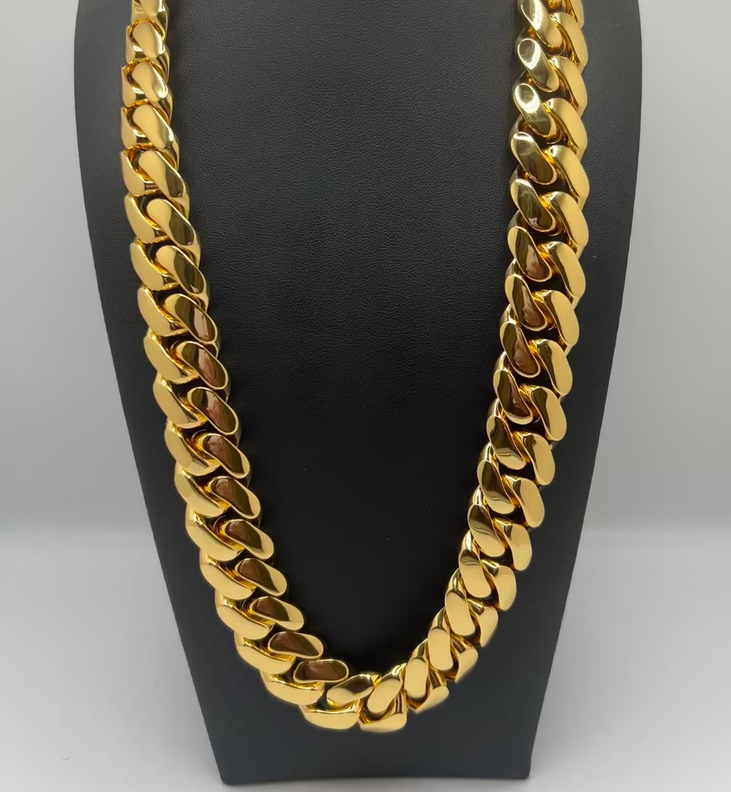 Miami Cuban Link Gold Plated Chain
