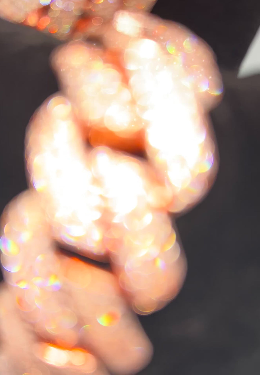 20mm Flat Square Cut Rose Gold Plated Cuban Iced Out Stimulated Diamonds Chain & Bracelet Set