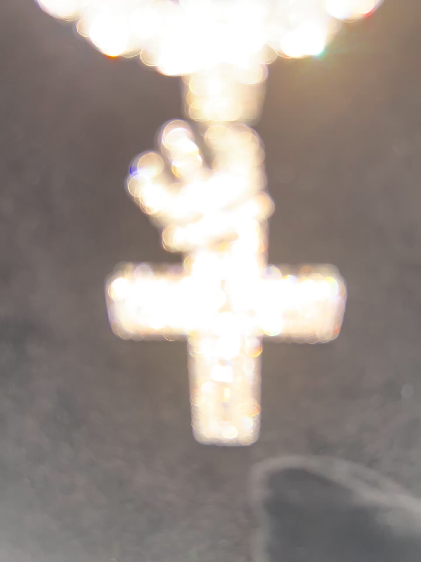 TENNIS CHAIN BRACELET & Jesus Pendants STIMULATED DIAMONDS SET