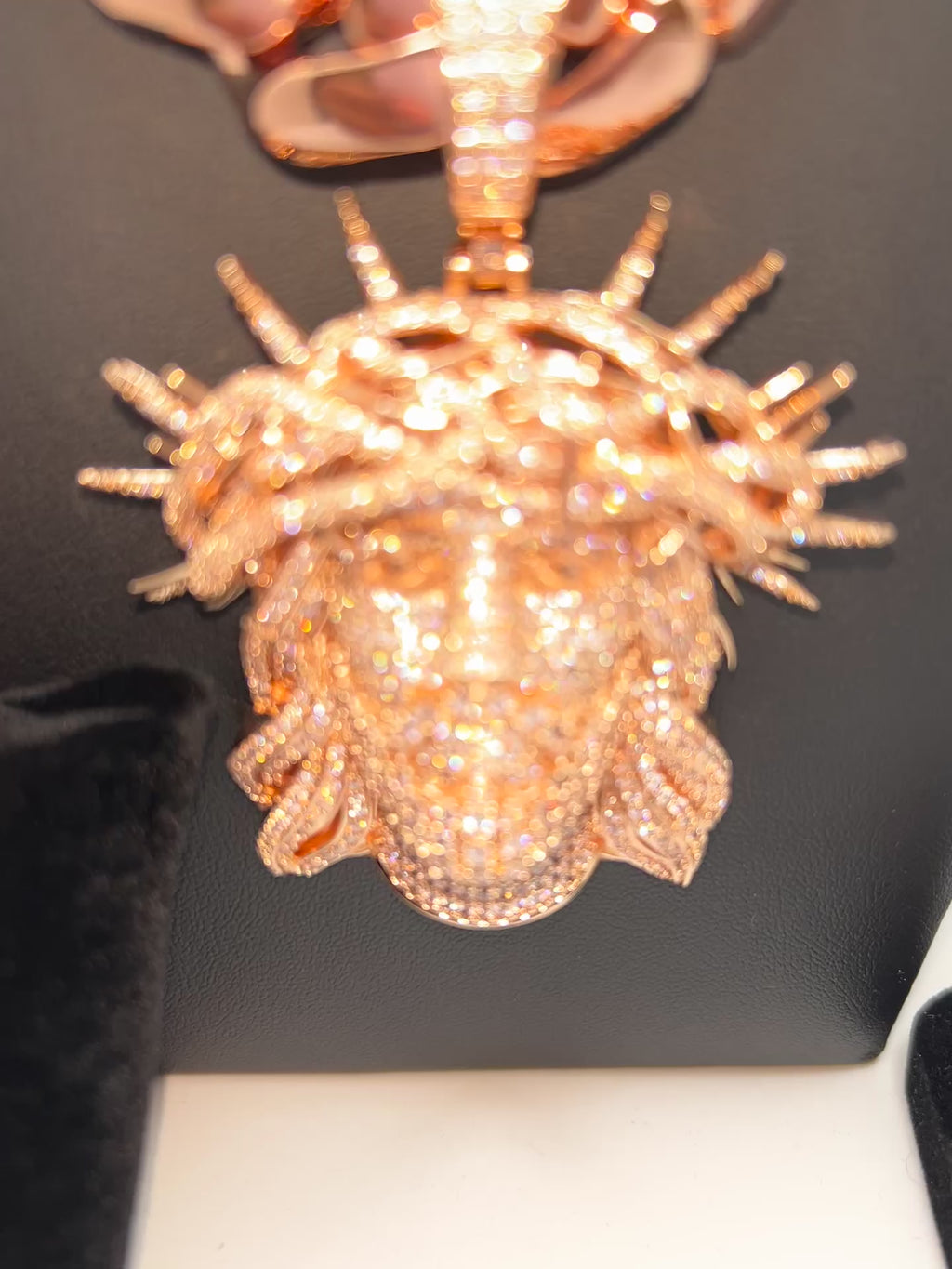 20mm Miami Cuban Link Rose Gold Plated Jesus Pendant Chain Bracelet & Ring | Royalty Set 👑