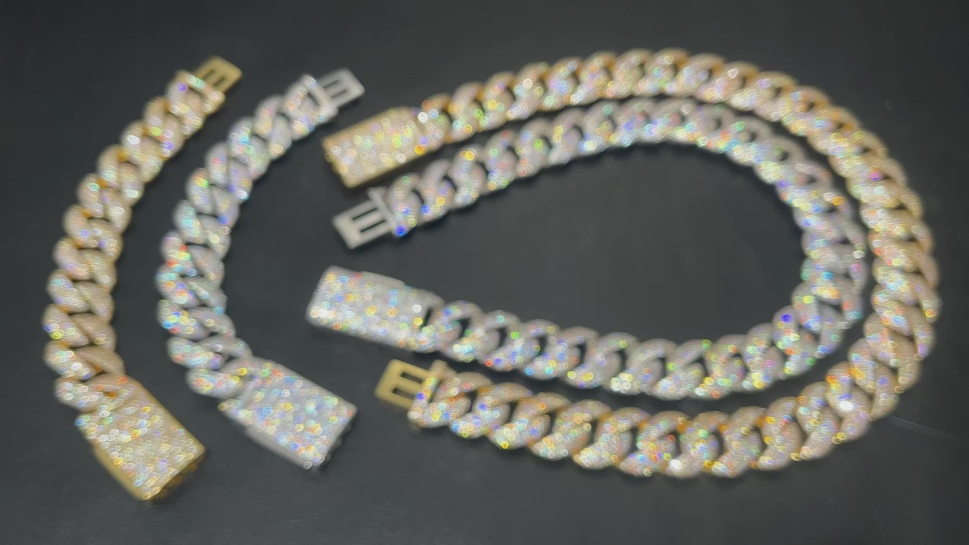 925 Silver Miami Cuban Moissanite Chain Necklace