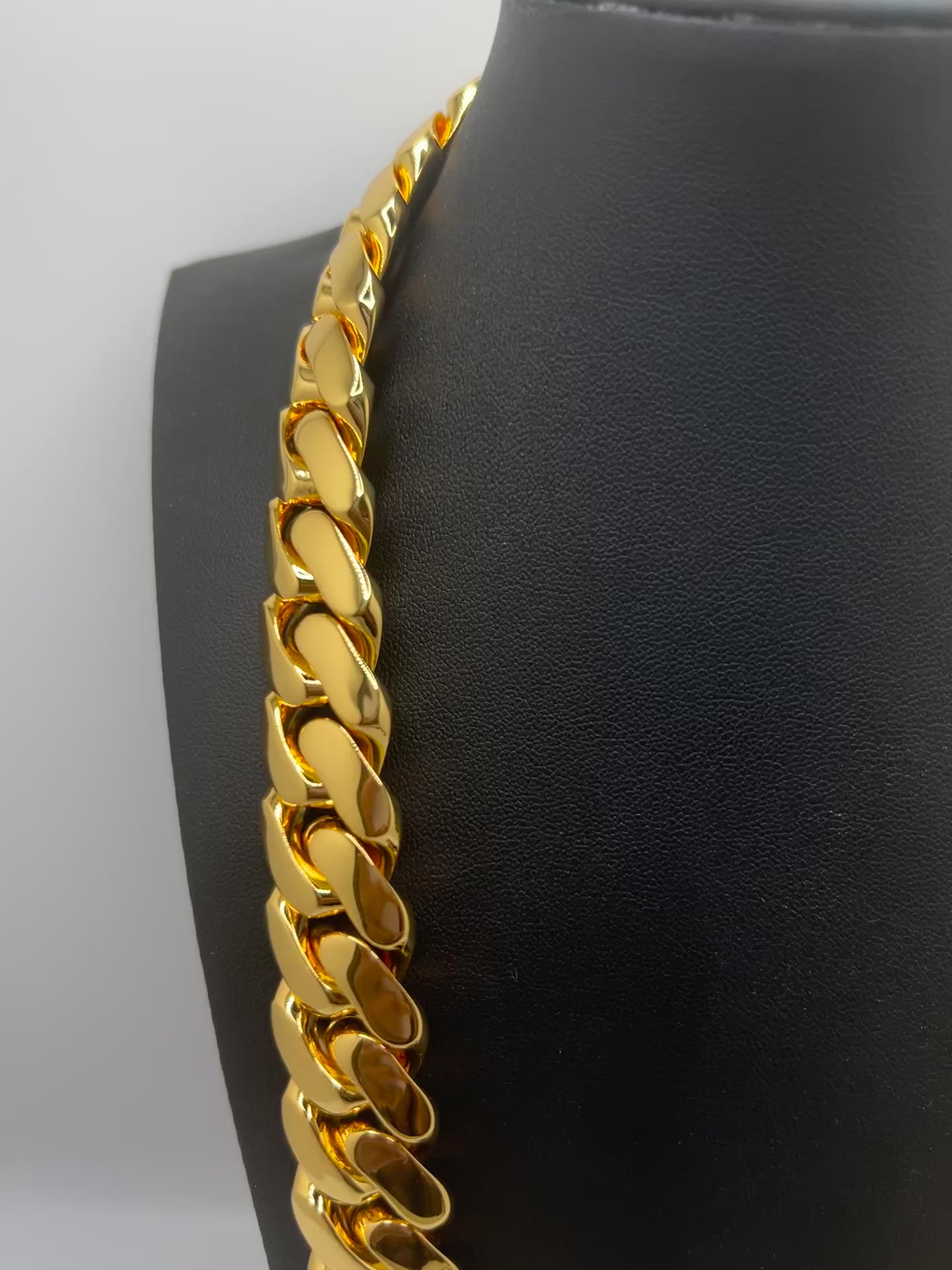 Miami Cuban Gold Plated Chain & Bracelet Set