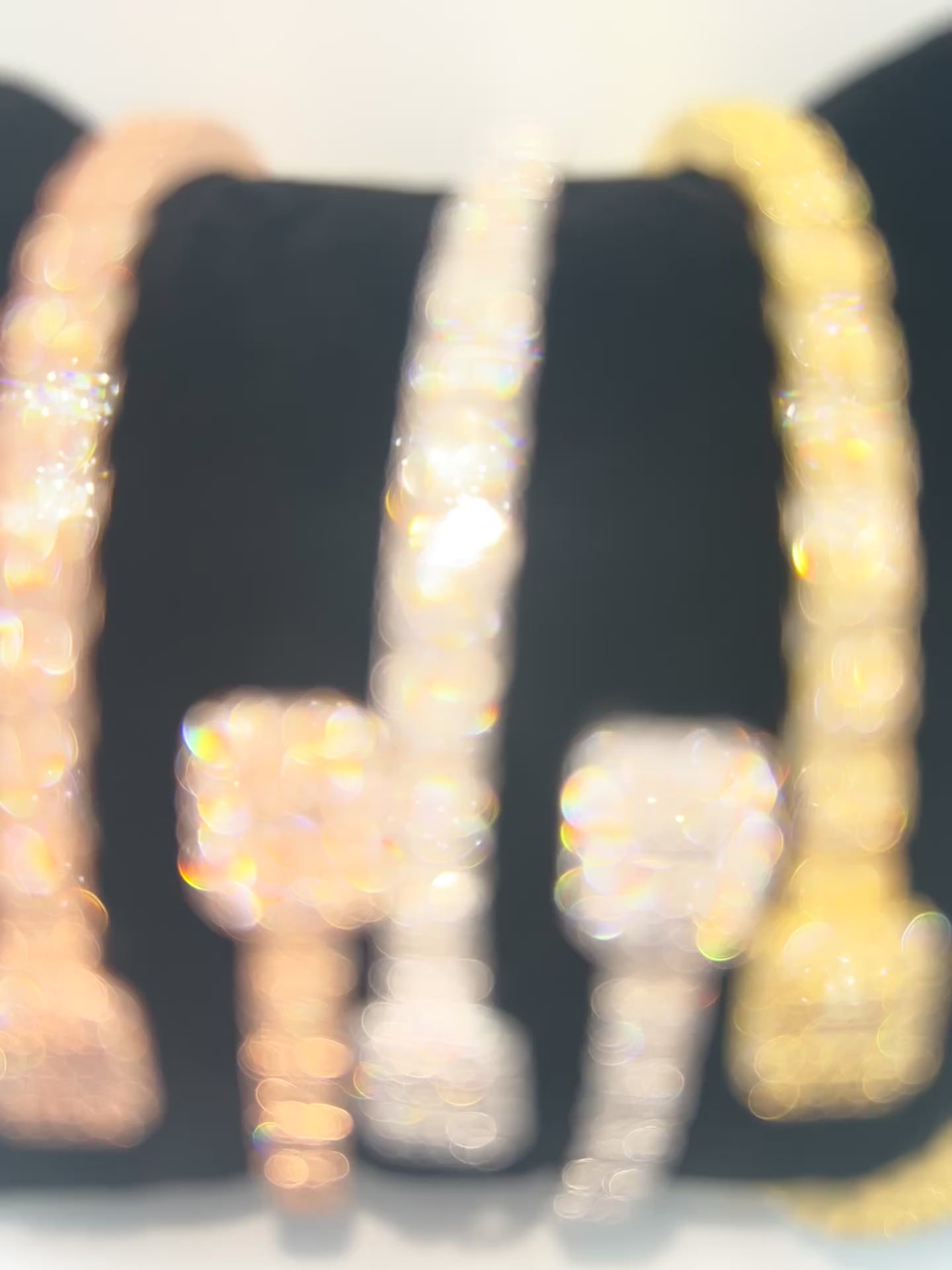 Moissanite Diamonds Elegant Baguette 2 Side Female Bracelet