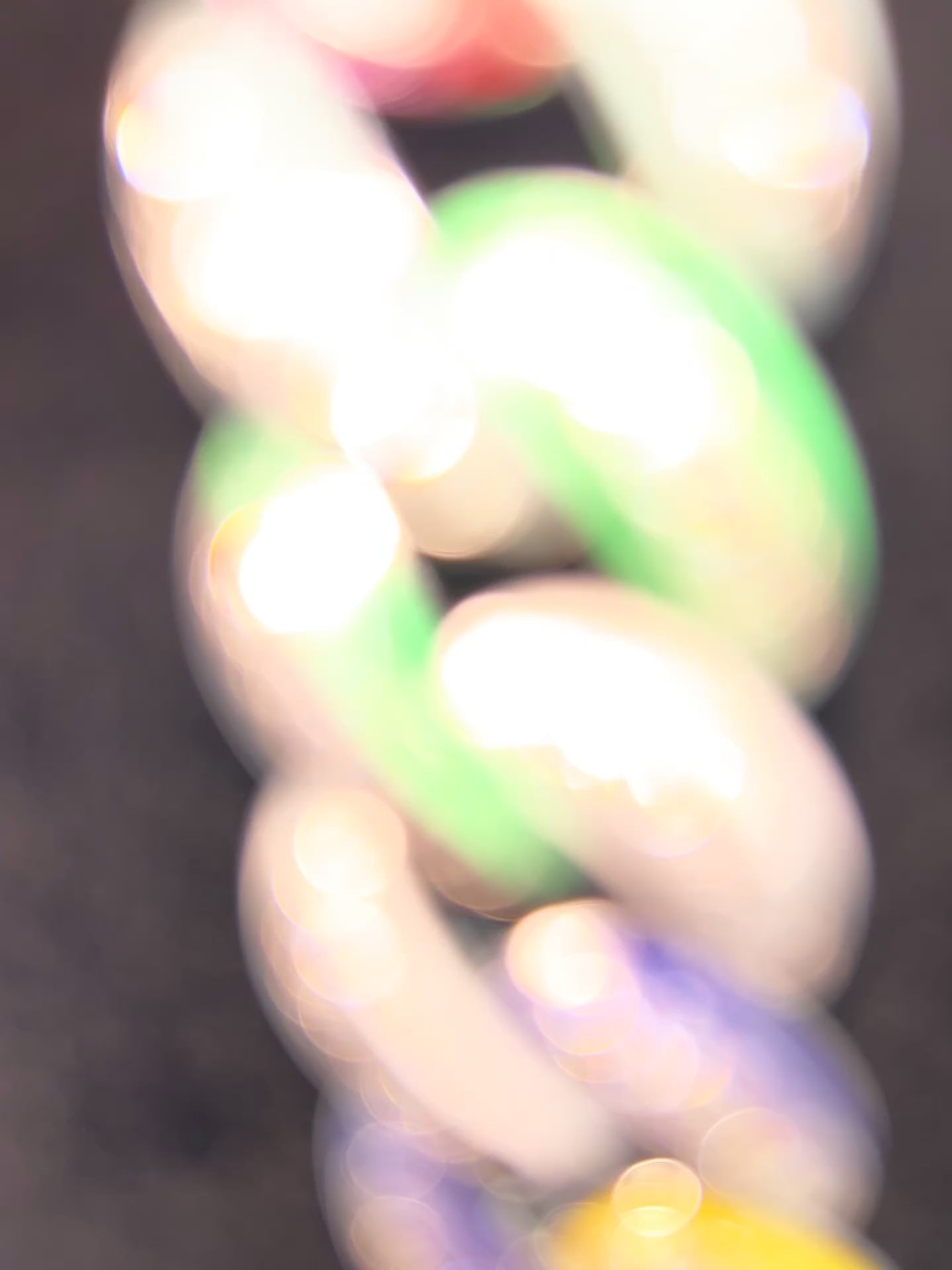 Colorful Multi Color Candy Cuban Iced Out Stimulated Diamonds Chain