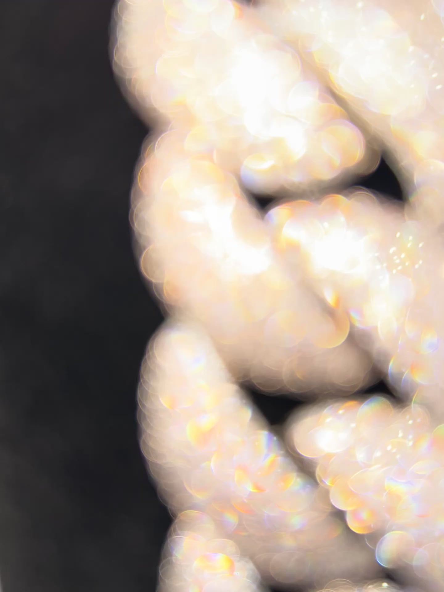 24mm Silver Rounded Cuban Iced Out Stimulated Diamonds Chain