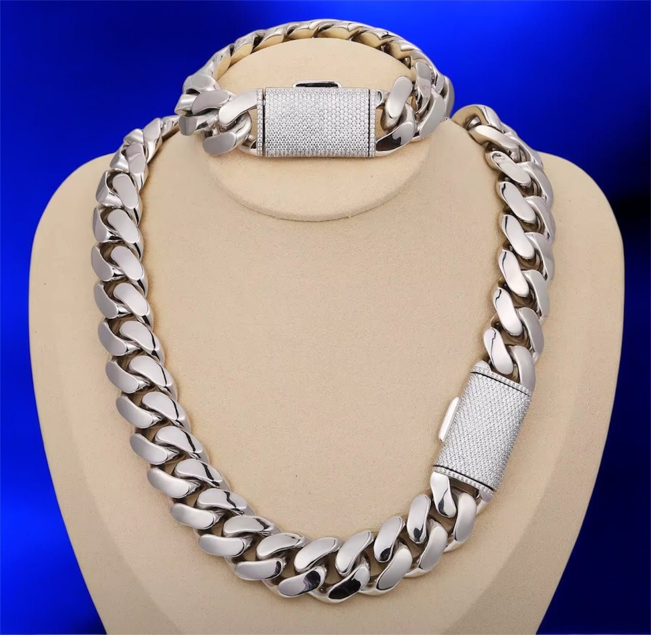 Solid 925 Sterling Silver Cuban Chain Necklace - Jewels6 mm16 inchRegular Lock