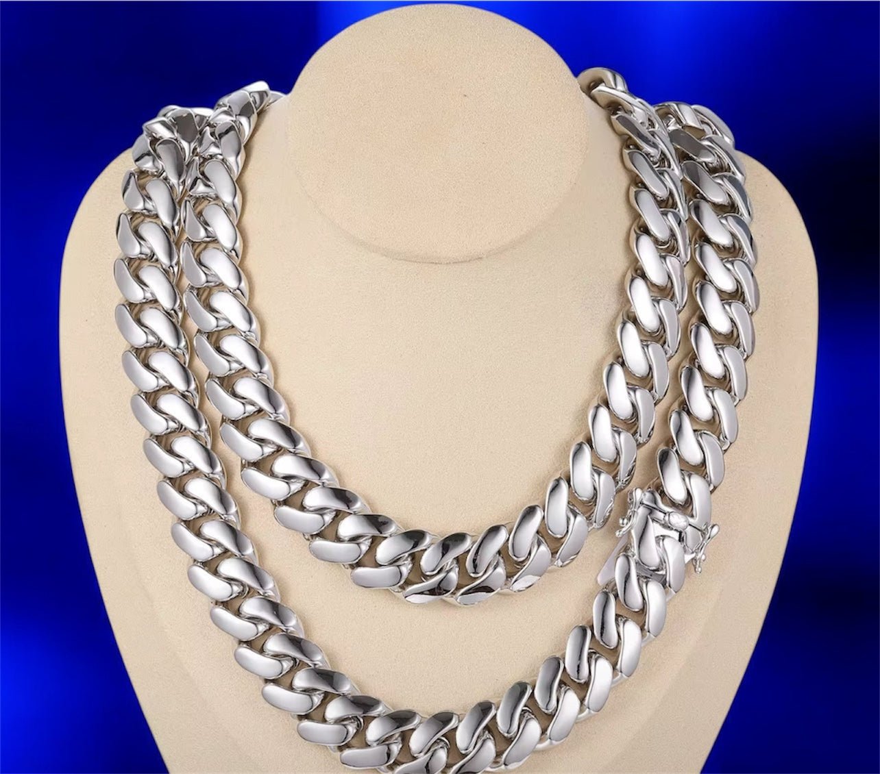 Solid 925 Sterling Silver Cuban Chain Necklace - Jewels6 mm16 inchRegular Lock