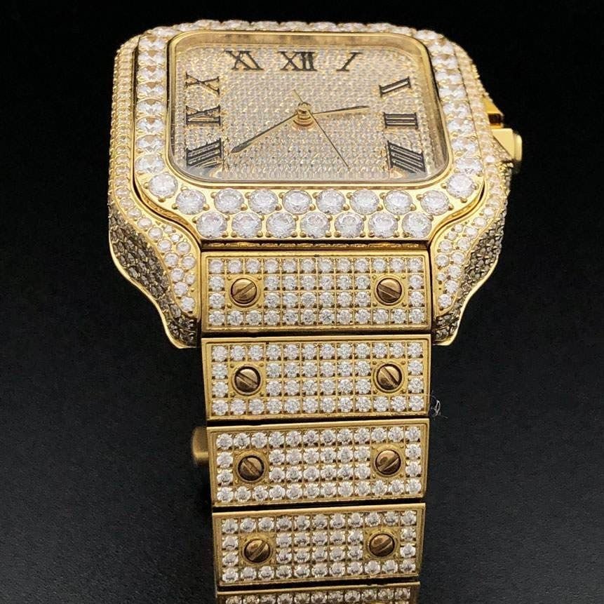 Square Luxury Moissanite Watch - Virtue JewelSilver