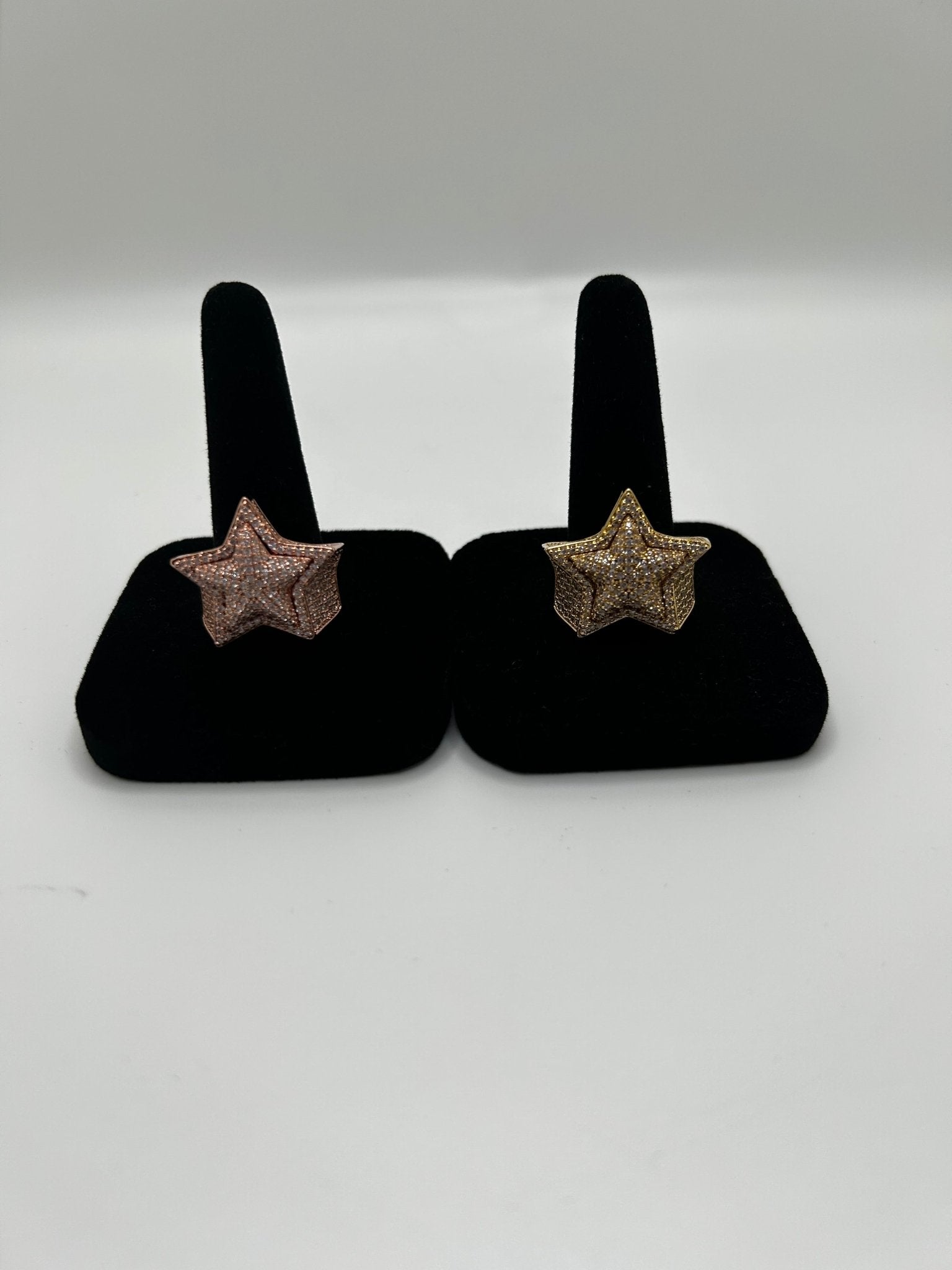 Star Up Iced Out Stimulated Diamonds Rings - Virtue JewelRose gold6