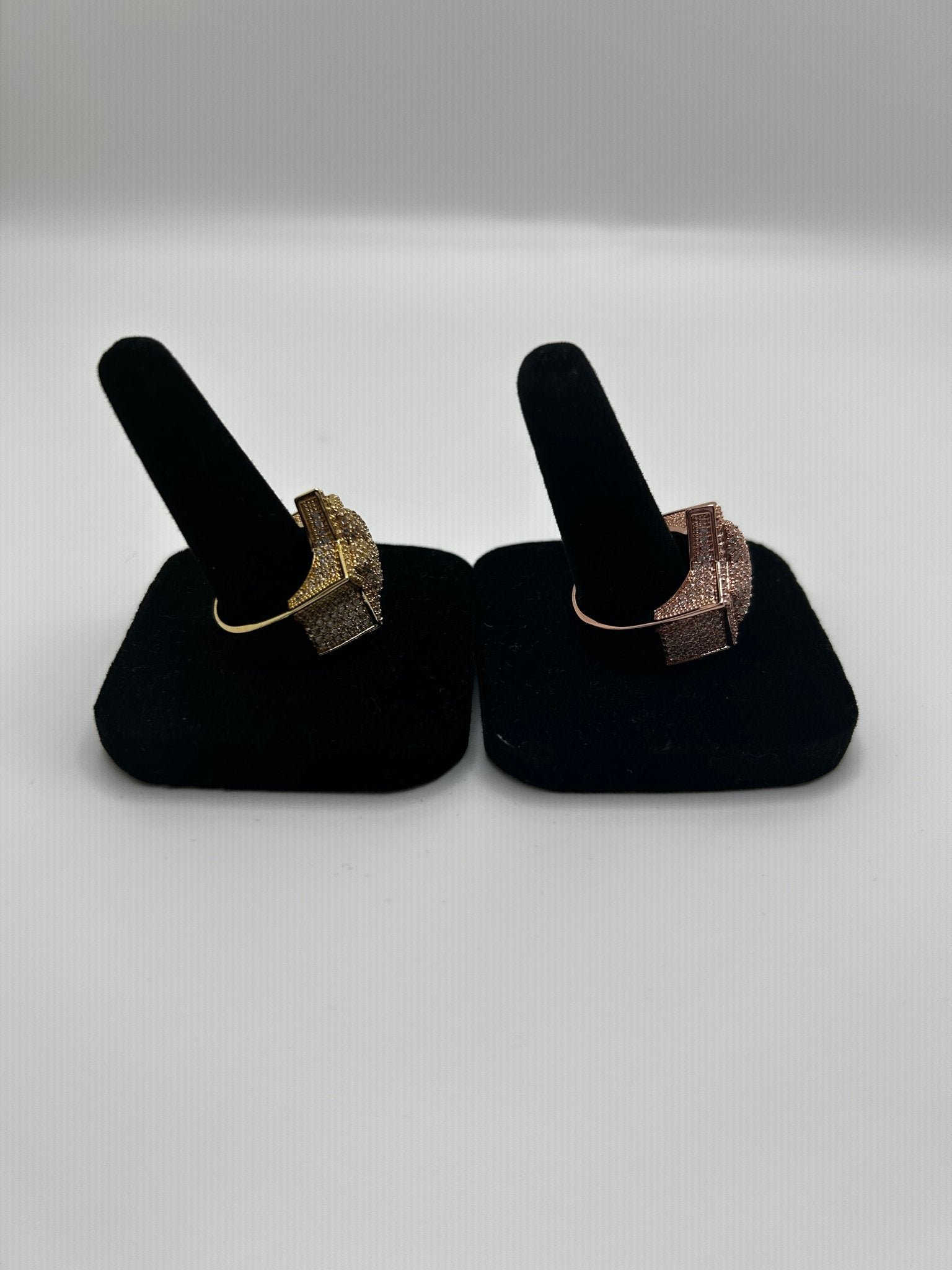 Star Up Iced Out Stimulated Diamonds Rings - Virtue JewelRose gold6