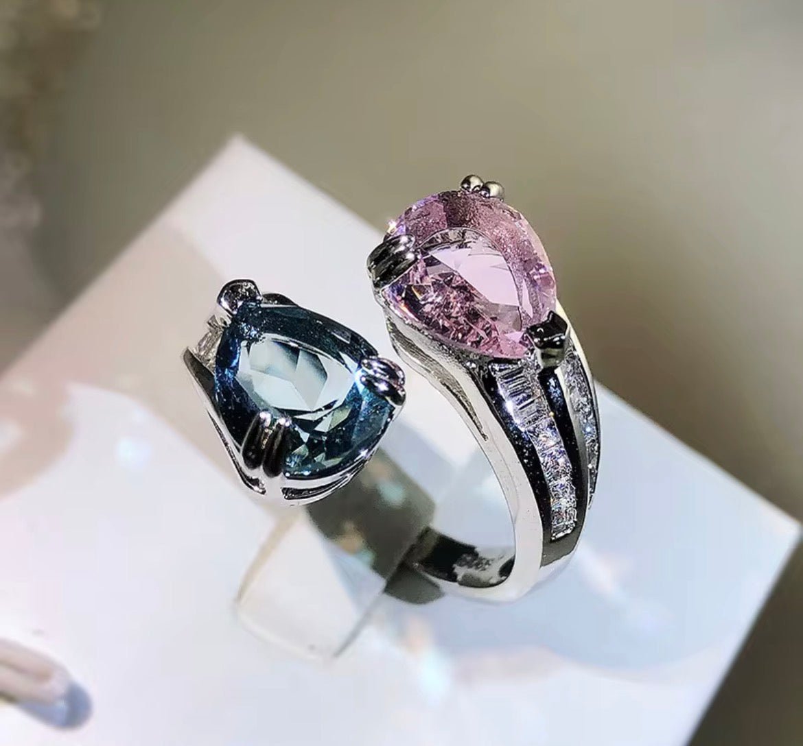 Water Drop Ring Marquise & Pink - Virtue Jewel4.5